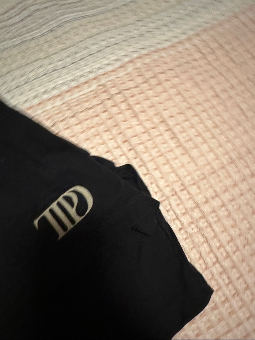 Taylor Swift TTPD Black Cropped Tee Size Small - Picture 3 of 4